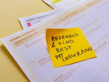 A yellow sticky note with the words research and find best best insurance.